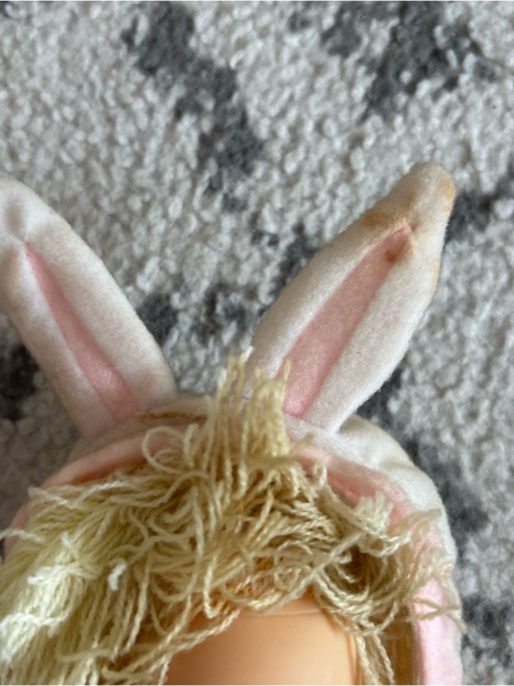 Easter Bunny 1991 Enesco Precious Moments Hi Babies Doll - Picture 3 of 7